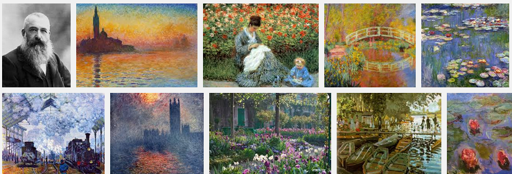 Monet Paintings. Reproduction Oil Painting Art Prints on Canvas